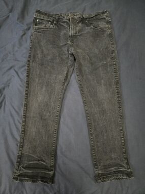 Aeropostale Men's Black Slim Straight Jeans